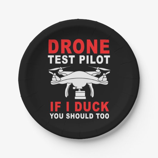 Testpiloot voor droneproef papieren bordje (Voorkant)