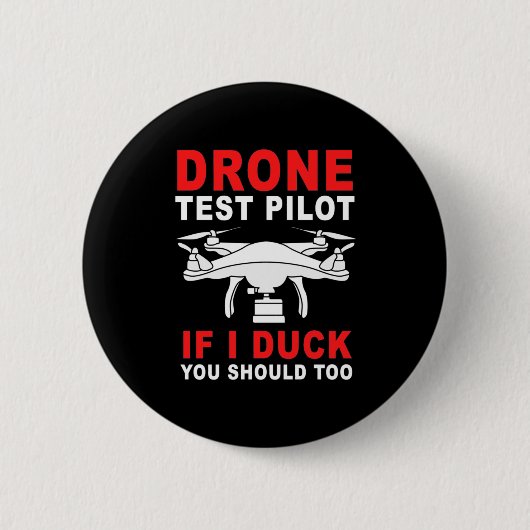 Testpiloot voor droneproef ronde button 5,7 cm (Voorkant)