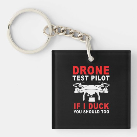 Testpiloot voor droneproef sleutelhanger (Voorkant)