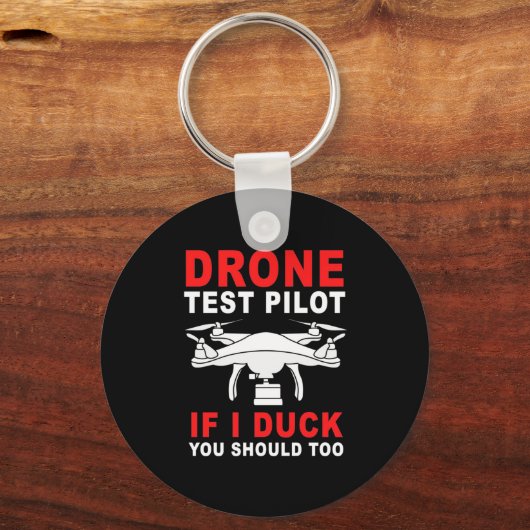 Testpiloot voor droneproef sleutelhanger (Voorkant)