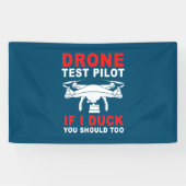 Testpiloot voor droneproef spandoek (Horizontaal)