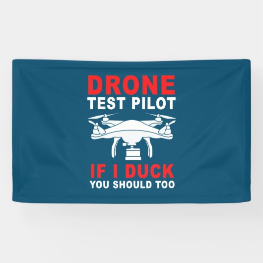 Testpiloot voor droneproef spandoek (Horizontaal)