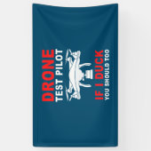 Testpiloot voor droneproef spandoek (Verticaal)