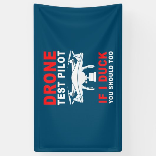 Testpiloot voor droneproef spandoek (Verticaal)