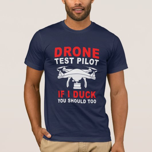 Testpiloot voor droneproef t-shirt (Voorkant)