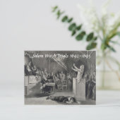 tests met salem-heks, Salem MA-postkaart Briefkaart (Staand voorkant)