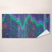 Testscherm abstract glitsen badhanddoek (Badhanddoek)