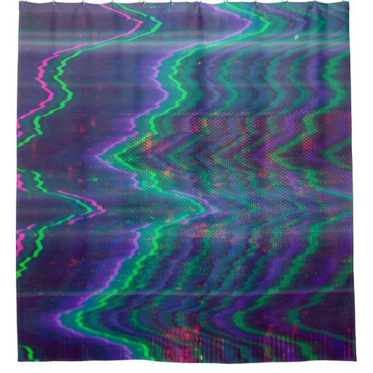 Testscherm abstract glitsen douchegordijn (Voorkant)