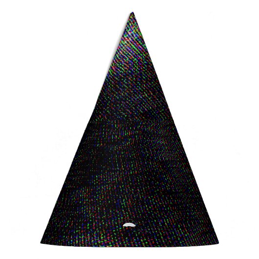 Testscherm Glitch textuur achtergrond Feesthoedjes (Links)