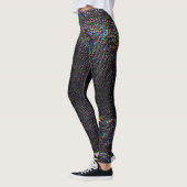 Testscherm Glitch textuur achtergrond Leggings (Links)