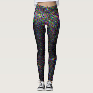 Testscherm Glitch textuur achtergrond Leggings