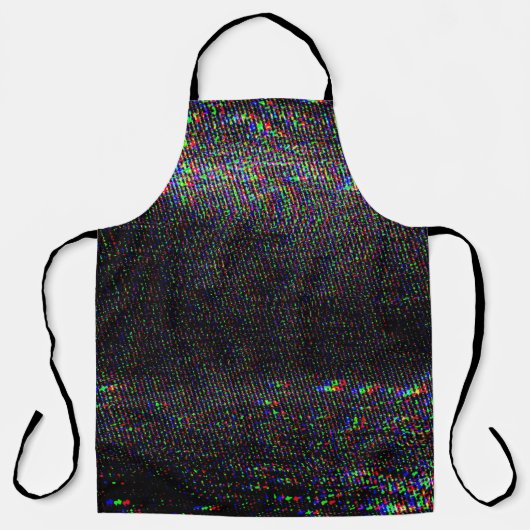 Testscherm Glitch textuur achtergrond Schort (Voorkant)