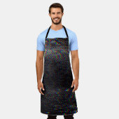 Testscherm Glitch textuur achtergrond Schort (Gedragen)