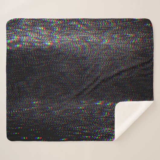 Testscherm Glitch textuur achtergrond Sherpa Deken (Voorkant (horizontaal))