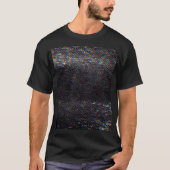 Testscherm Glitch textuur achtergrond T-shirt (Voorkant)