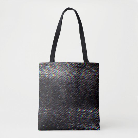 Testscherm Glitch textuur achtergrond Tote Bag (Voorkant)