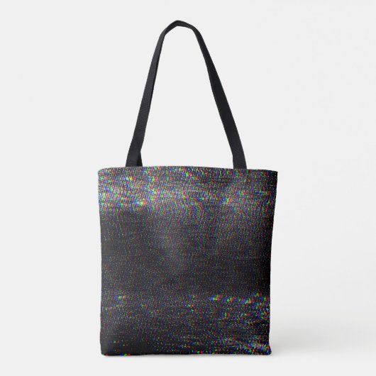 Testscherm Glitch textuur achtergrond Tote Bag (Achterkant)