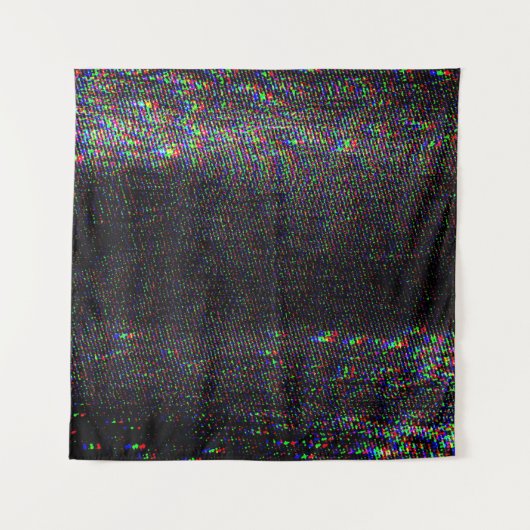 Testscherm Glitch textuur achtergrond Wandkleed (Voorkant)