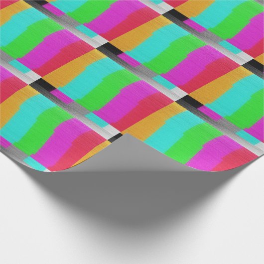 Testscherm: Glitch textuur effect. Cadeaupapier (Hoek)