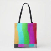 Testscherm: Glitch textuur effect. Tote Bag (Voorkant)