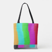 Testscherm: Glitch textuur effect. Tote Bag (Achterkant)