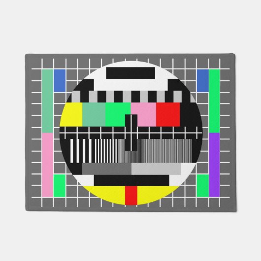 Testscherm voor kleurentelevisie deurmat (Voorkant)