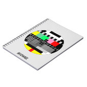Testscherm voor kleurentelevisie notitieboek (Linkerzijde)