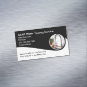 testservice voor koel schoon water magnetisch visitekaartje (Voorbeeld)
