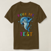 Testtestdag testdag haai t-shirt (Design voorkant)