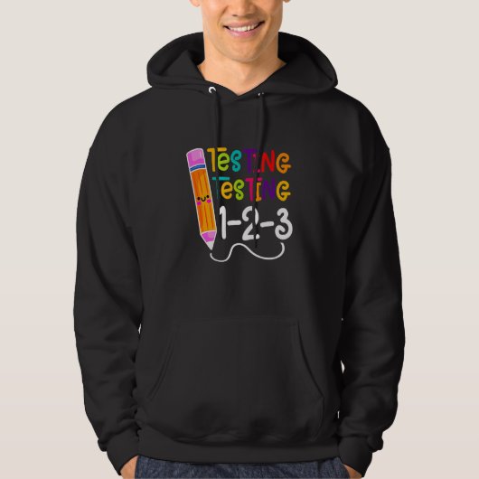 Testtestdag testdag testdag teache hoodie (Voorkant)