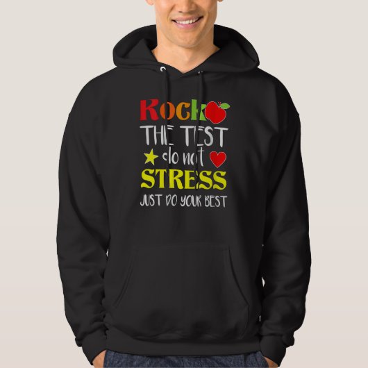 Testtestdag testdag testdag teache hoodie (Voorkant)