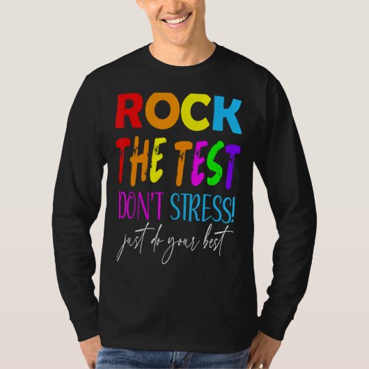 Testtestdag testdag testdag teache t-shirt (Voorkant)