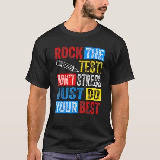 Testtestdag testdag testdag teache t-shirt (Voorkant)