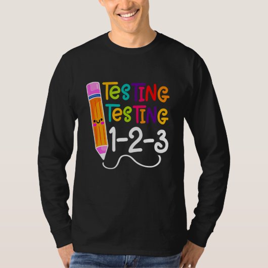 Testtestdag testdag testdag teache t-shirt (Voorkant)