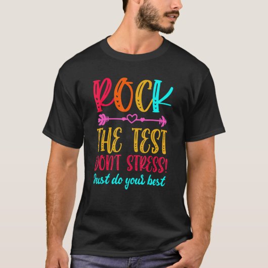 Testtestdag testdag testdag teache t-shirt (Voorkant)