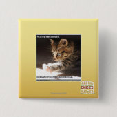 Testuil Vierkante Button 5,1 Cm (Voorkant)