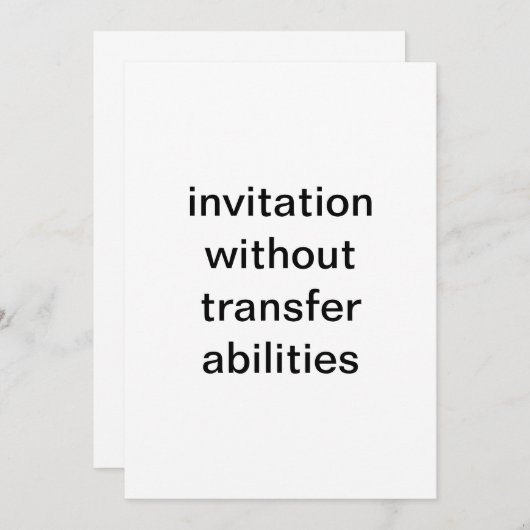 testuitnodiging kaart (Voorkant / Achterkant)