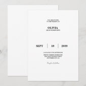 testuitnodiging kaart (Voorkant / Achterkant)