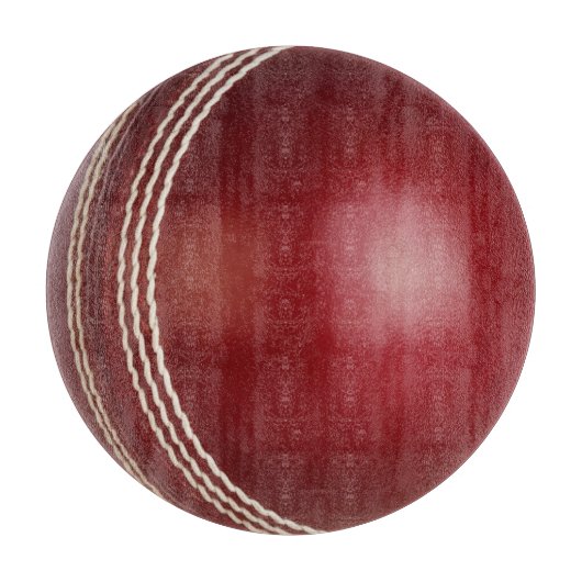 Testwedstrijd rode cricketbal snijplank (Voorkant)