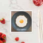 Testy Fried Egg in Skillet Pan Servetten (Insitu)