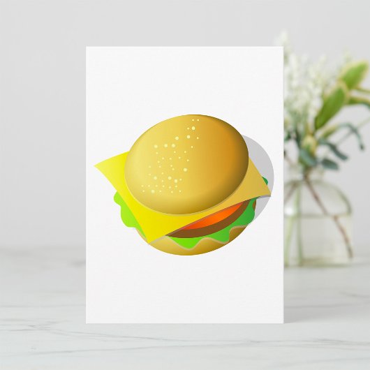 Testy Hamburger Invitations Kaart