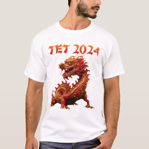 Tet 2024 Jaar van de Draak Vietnamees Nieuwjaar T-shirt