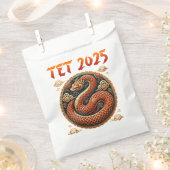 Tet 2025 Jaar van de Slang Vietnamees Nieuwjaar Bedankzakje (Geknipt)