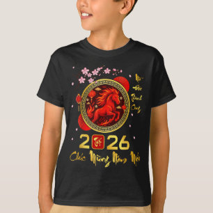 Tet 2026 Vietnamees Nieuwjaar Paard Maan Chinese N T-shirt