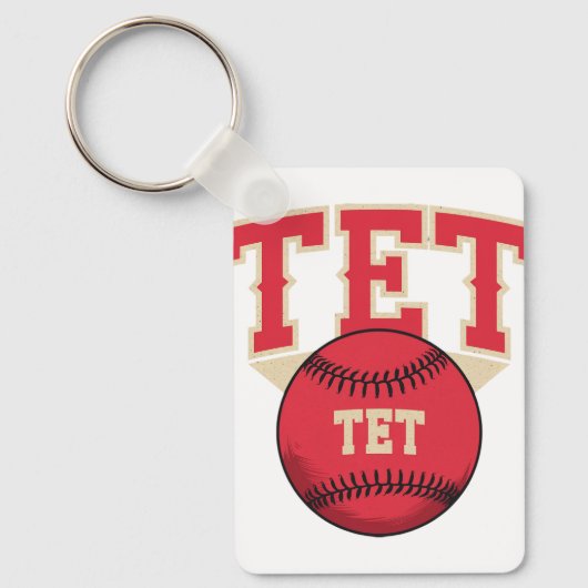 TET Baseball Logo Sleutelhanger (Voorkant)