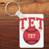 TET Baseball Logo Sleutelhanger (Voorkant)