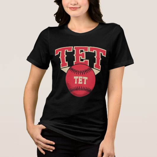 TET Baseball Logo Tri-Blend Shirt (Voorkant)