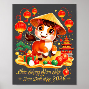 Tet Binh Ngo 2026 Vietnamees Nieuwjaar Chuc Mung N Poster