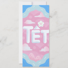 Tet-feest komt eraan - Funky Cute stijl Kaart