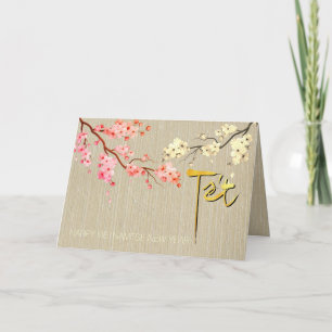 Tet Hoa Anh Dao Blossom Vietnamese New Year GC2 Feestdagen Kaart
